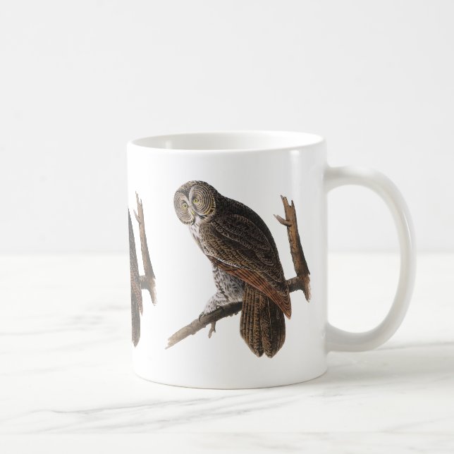 Great Grey Owl Coffee Mug (Right)