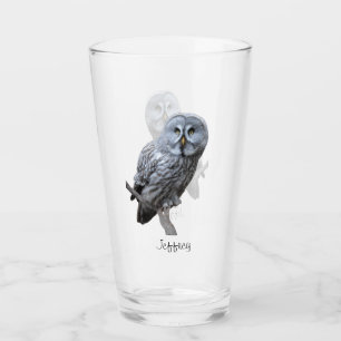 Great Grey Owl Glass
