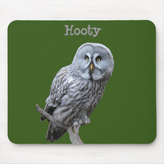 Great Grey Owl Mouse Mat (Front)