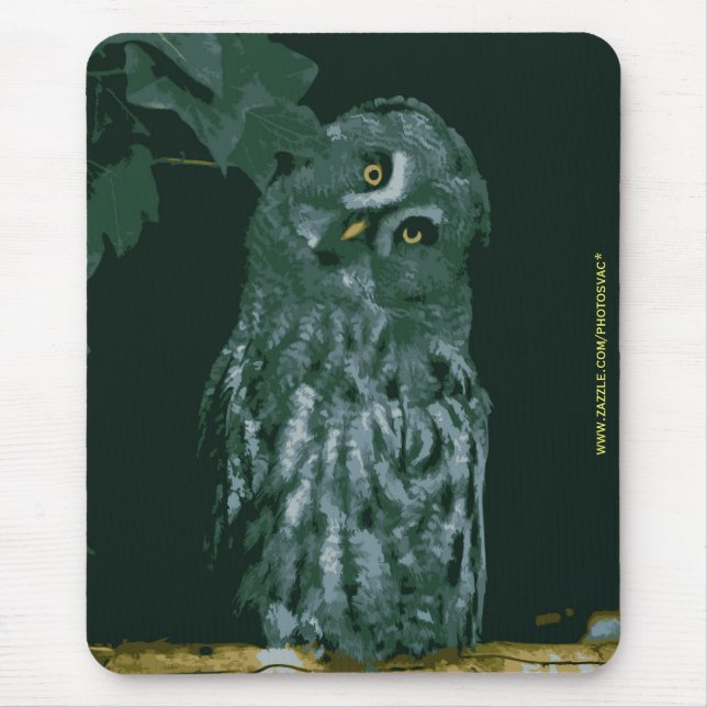 Great Grey Owl Mouse Mat (Front)
