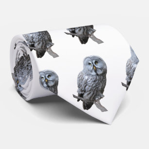Great Grey Owl Neck Tie