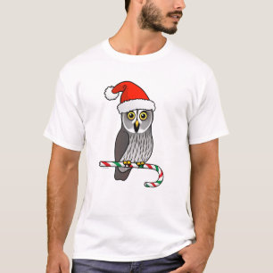 Great Grey Owl Santa T-Shirt
