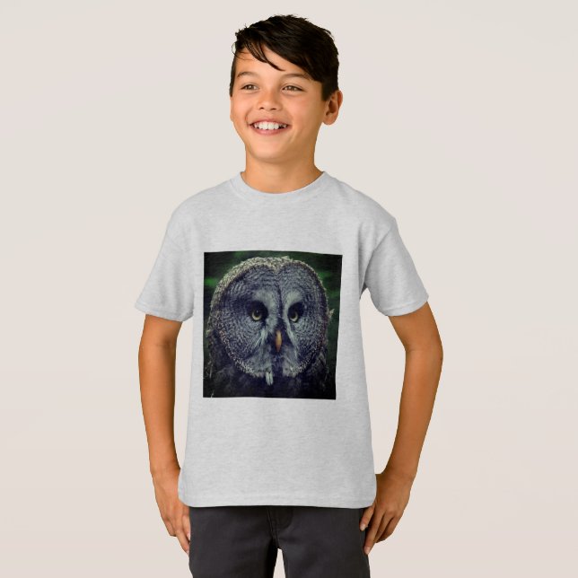 Great Grey Owl T-Shirt (Front Full)