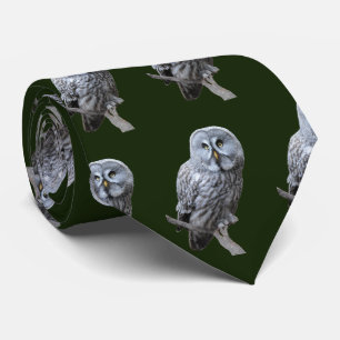 Great Grey Owl Tie