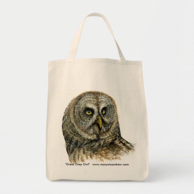 Great Grey Owl Tote Bag (Front)