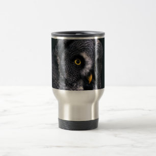 Great Grey Owl Travel Mug
