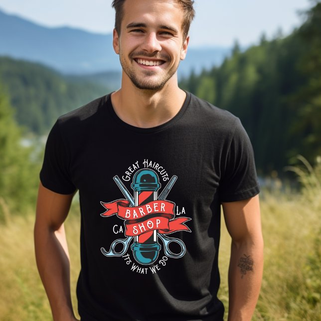 Great Haircuts Barbershop T-Shirt (Creator Uploaded)