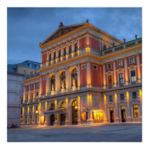 Great Hall of Wiener Musikverein, Vienna, Austria Poster