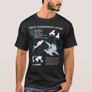 Great Hammerhead Shark Fact Sheet T-Shirt