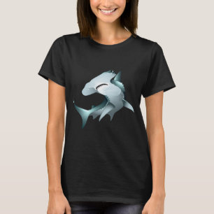 Great Hammerhead Shark Illustration – Powerful O T-Shirt