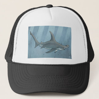 Great hammerhead shark trucker hat