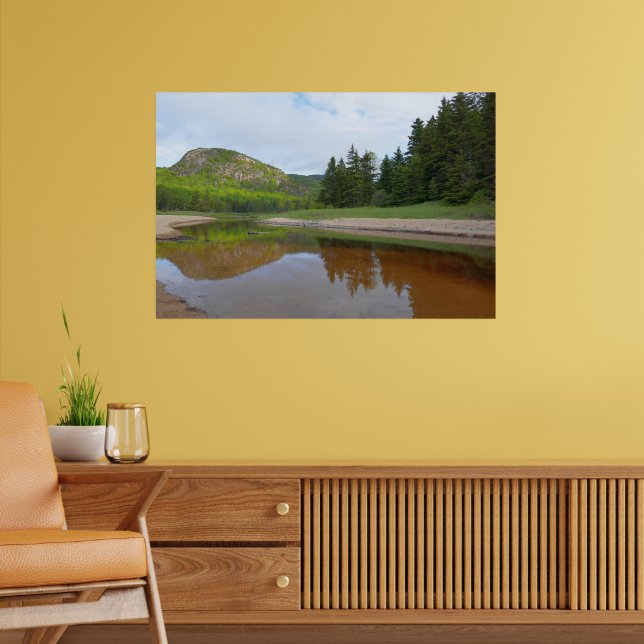 Great Head Reflection at Sand Beach Poster (Living Room 2)