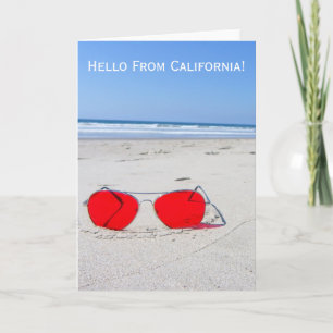 Great Hello From California Greeting Card! Card