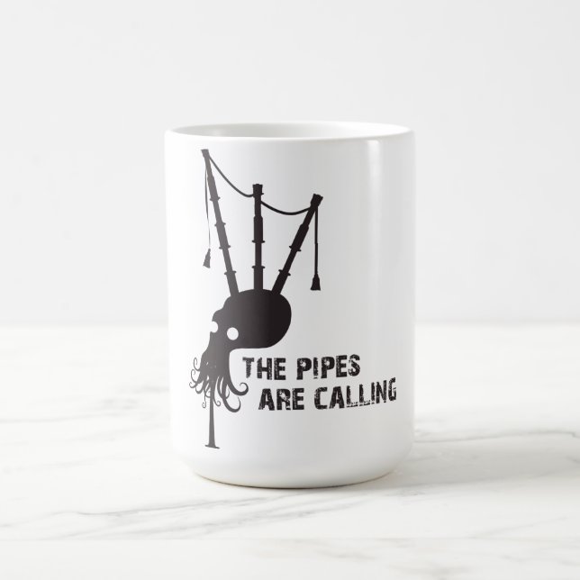 Great Highland Bagpipe - the pipes are calling Coffee Mug (Center)