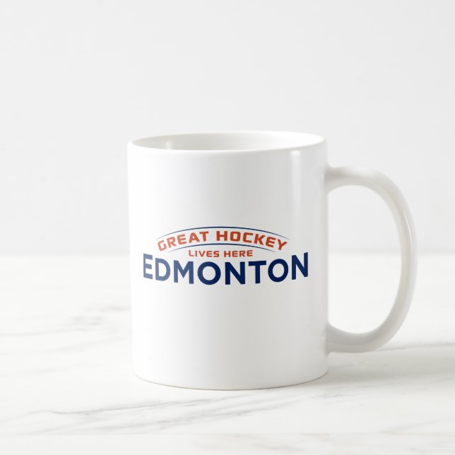 Great Hockey Edmonton White Mug (Right)