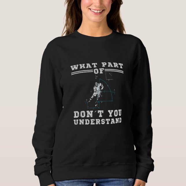 Great Hockey Hilarious Player Physics Skating Sweatshirt (Front)