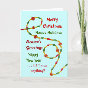 Great Holiday Season Card