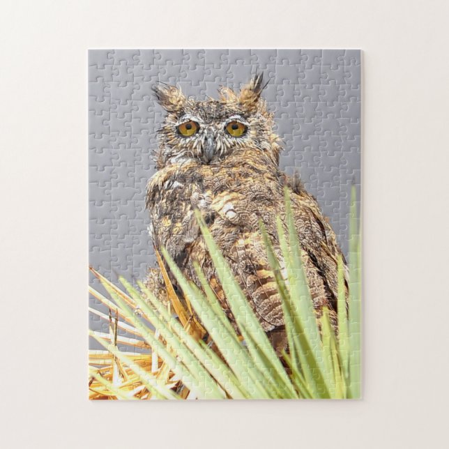 Great Horned Owl Bird of Prey Jigsaw Puzzle (Vertical)