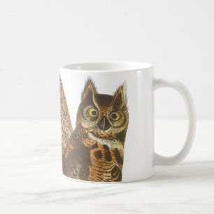 Great Horned Owl by Audubon Coffee Mug