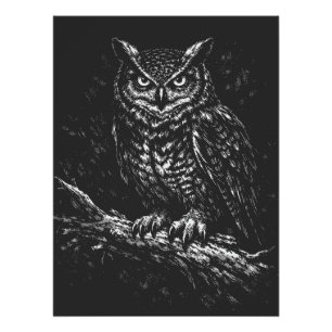 Great Horned Owl — by BurnsInHell Poster