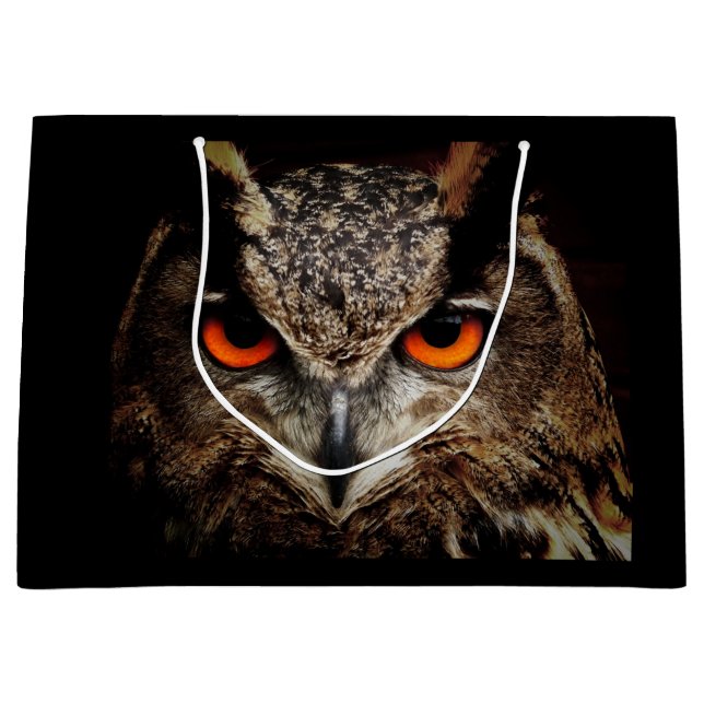 great horned owl gift bag (Front)