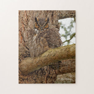 Great Horned Owl in the Douglas Fir Jigsaw Puzzle