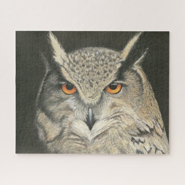 Great Horned Owl Jigsaw Puzzle (Horizontal)