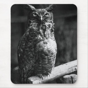 Great Horned Owl Mouse Mat