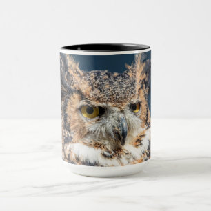 Great Horned Owl Portrait Mug