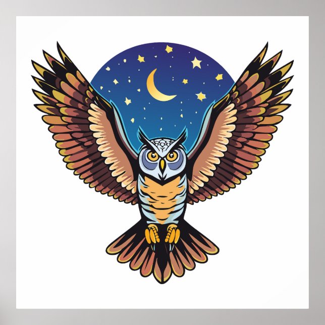 Great Horned owl Poster (Front)