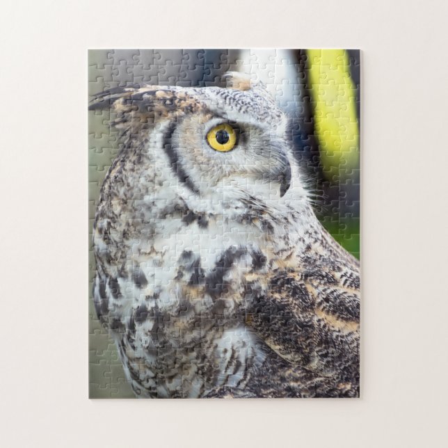 Great Horned Owl Profile Jigsaw Puzzle (Vertical)