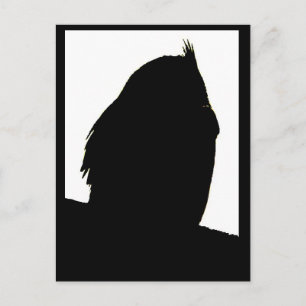 Great Horned Owl Profile Postcard