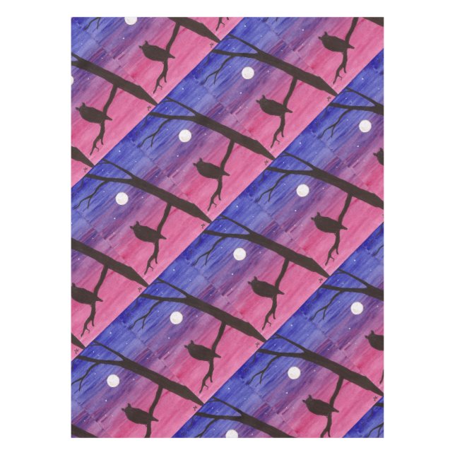 Great Horned Owl Tablecloth (Front)