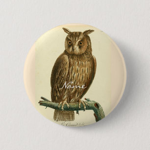 Great Horned Owl Thunder_Cove 6 Cm Round Badge