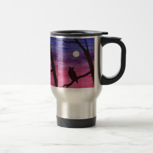 Great Horned Owl Travel Mug