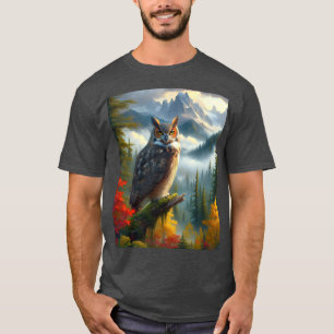 Great Horned Owl Wild Nature T-Shirt