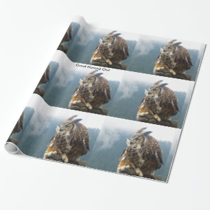 Great Horned Owl Wrapping Paper