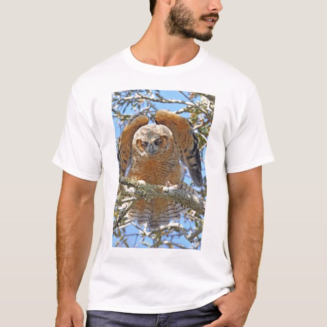 Great Horned Owlet T-Shirt (Front)