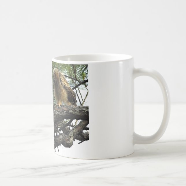Great Horned Owls Coffee Mug (Right)