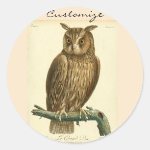 Great Horned OwlThunder_Cove Classic Round Sticker