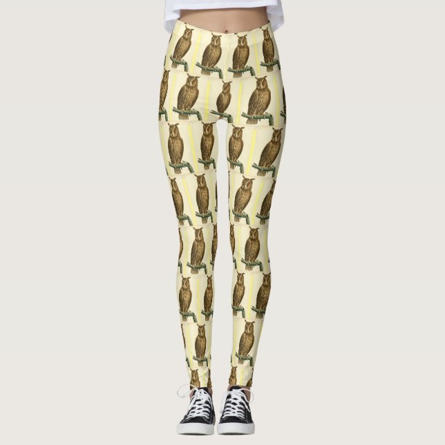 Great Horned OwlThunder_Cove Leggings (Front)