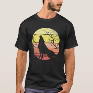 Great howling wolf motif T-Shirt