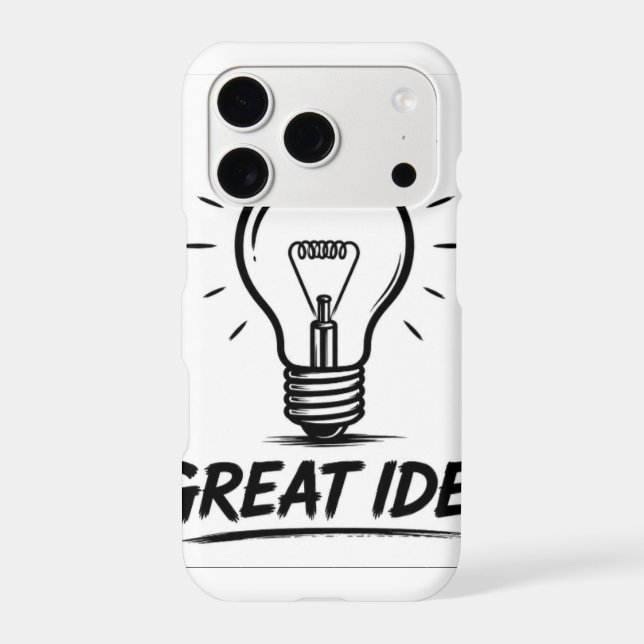 Great Idea Light Bulb Phone Case (Back)