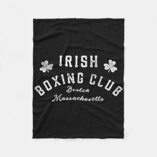 Great Irish Boxing Shirt Men Club Boston Fighting Fleece Blanket