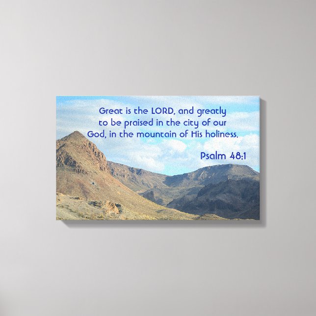 Great is The LORD! Canvas Print (Front)