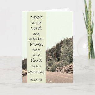 Great is the Lord - Scripture Card