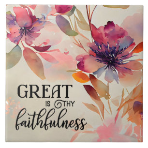 Great is Thy Faithfulness Beloved Hymn Tile