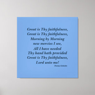 Great is Thy Faithfulness Christian Wall Art