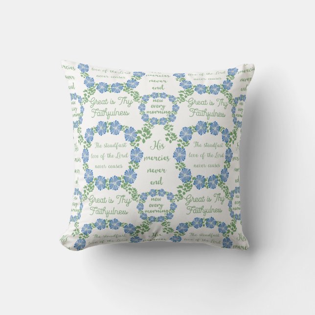 Great is Thy Faithfulness Cushion (Front)
