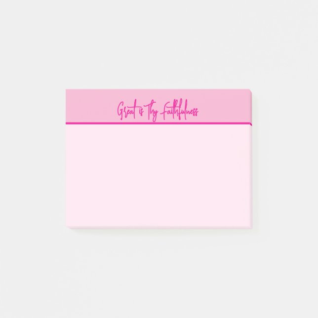 Great is Thy Faithfulness Gift Post-it Notes (Front)